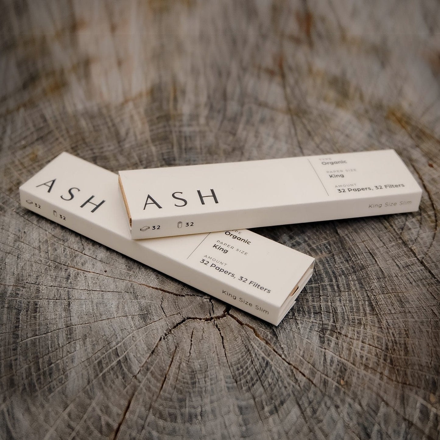 ASH Rolling Paper Rolling Papers | King | Organic | Box