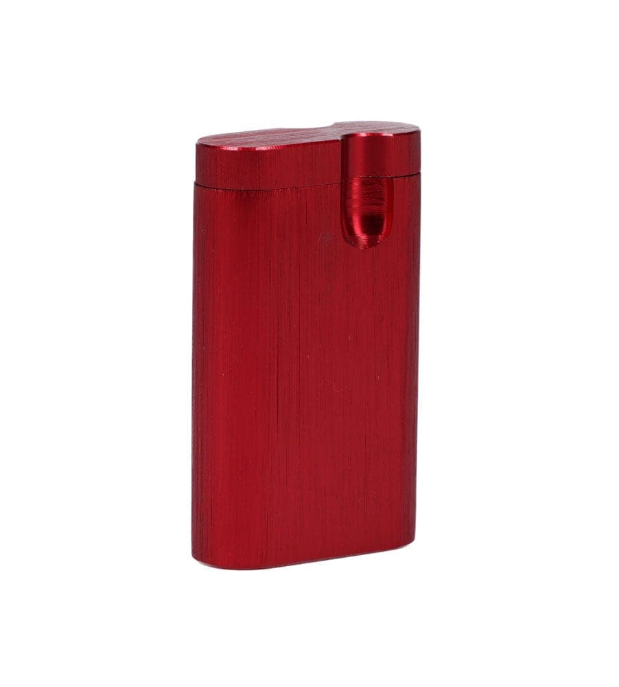 Front view of the Aluminum Dugouts, a sleek, silver metal dugout presented against a plain white background.