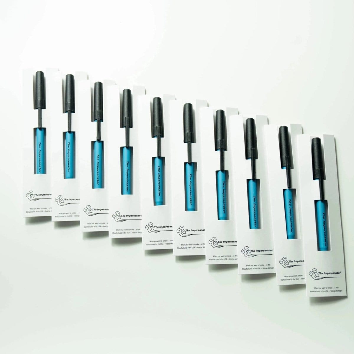 A high-angle studio shot of The Impersonator 10-Pack, showcasing the collection neatly arranged against a plain white backdrop.