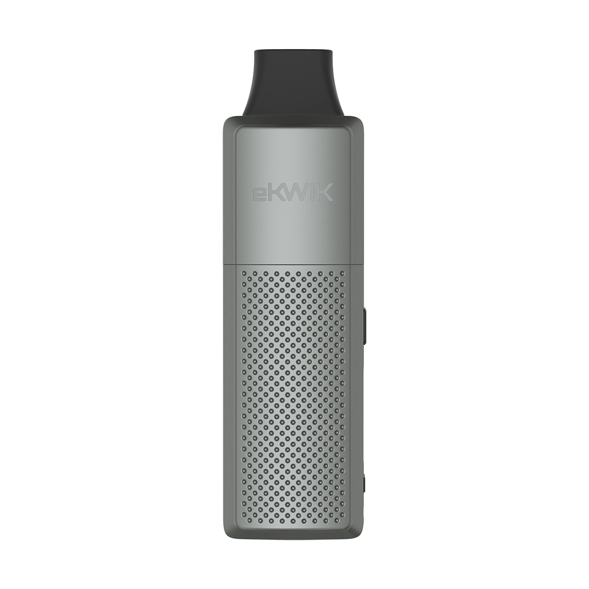 Front view of the eKWIK, showcasing its simple, sleek design against a neutral, dark background.