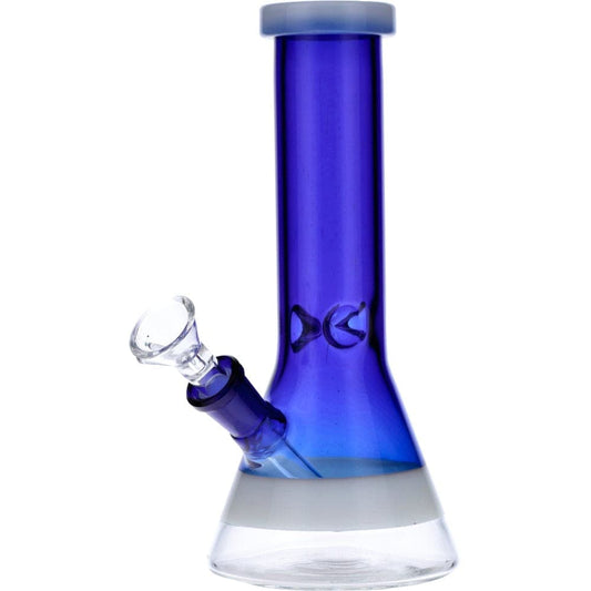 Daily High Club Bong Blue Frosted Ring Mini Beaker