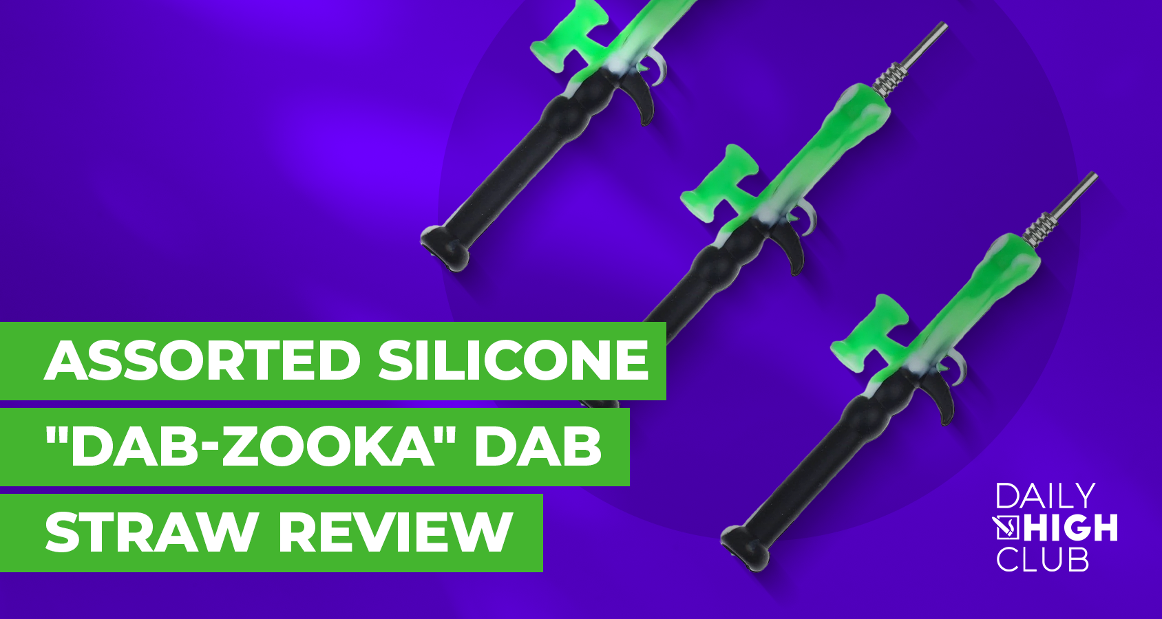 What is the Assorted Silicone "Dab-zooka" Dab Straw?