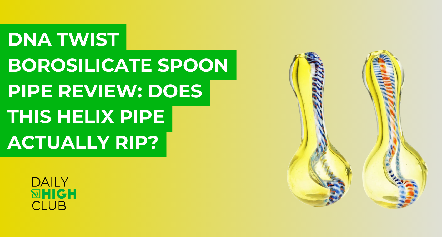 DNA Twist Borosilicate Spoon Pipe