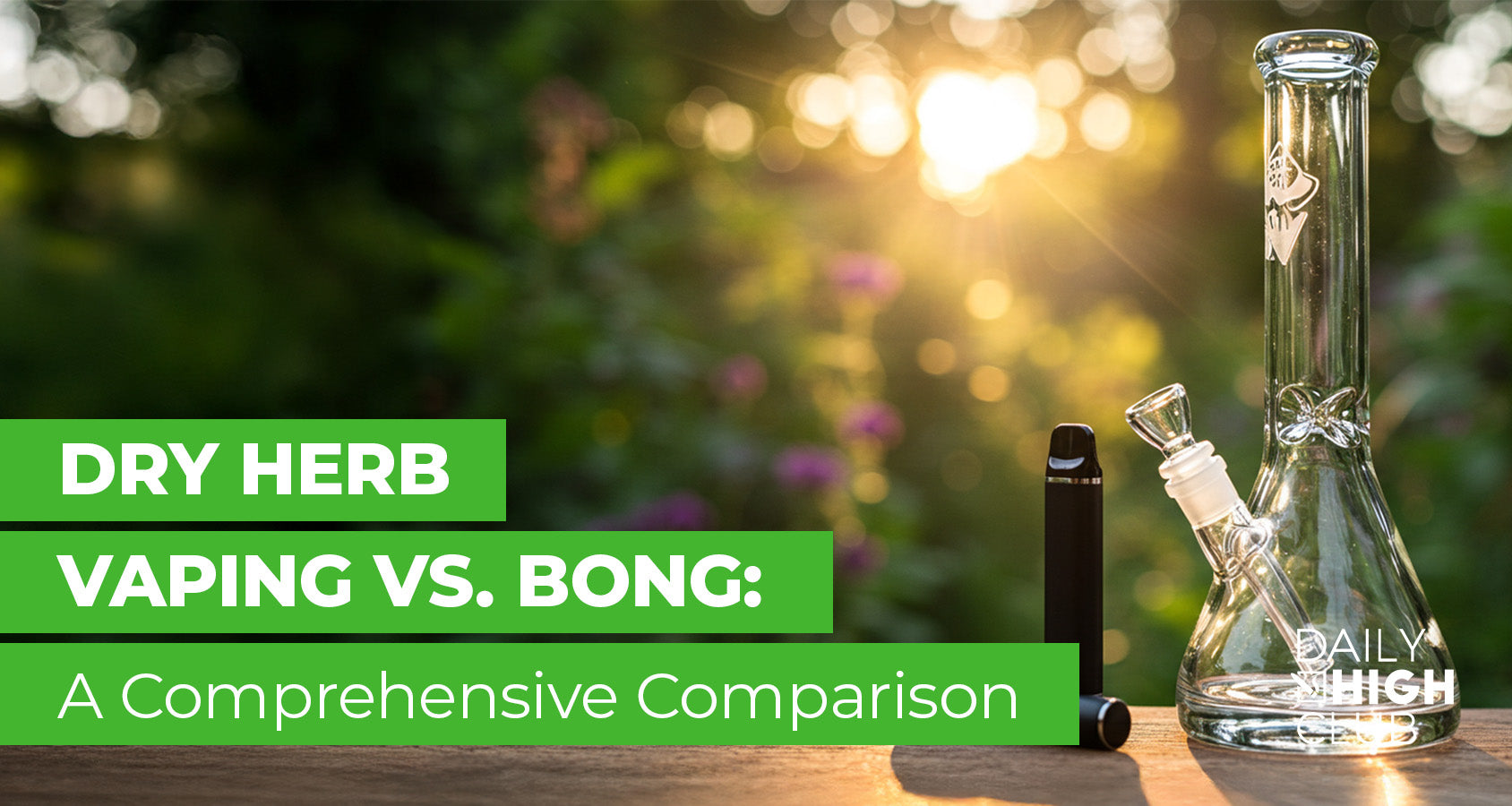 dry herb vaping vs bong