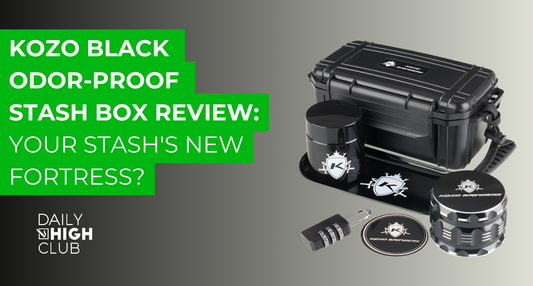 Kozo Black Odor-Proof Stash Box