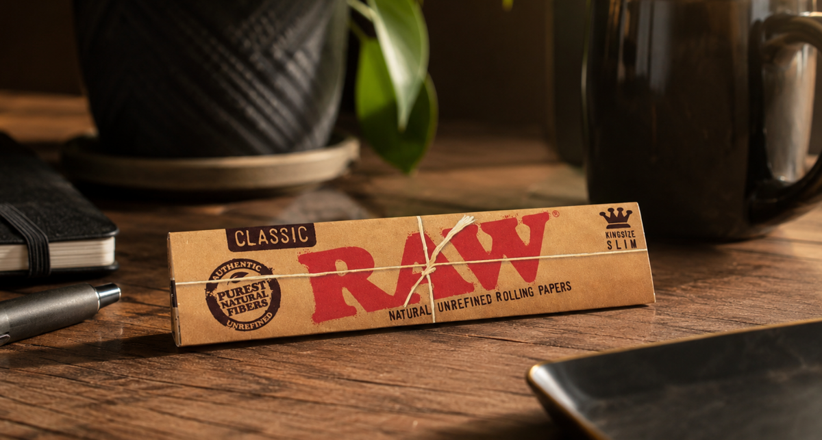 RAW Rolling Papers Guide: Classic, Organic Hemp, Black and Sizes