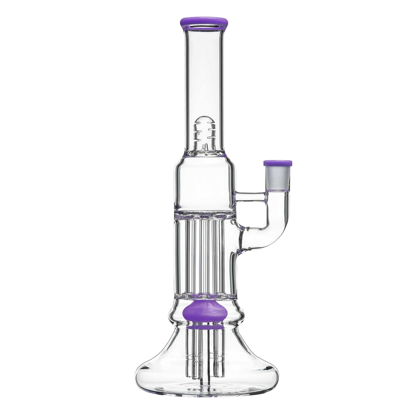 Calibear Water Pipe Milk purple BEAKER PILLAR BONG W/ GILDED PERC