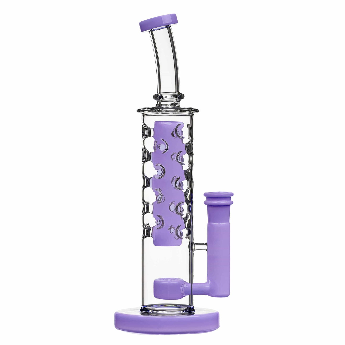 Calibear milk purple FLOWER STRAIGHT FAB-V2