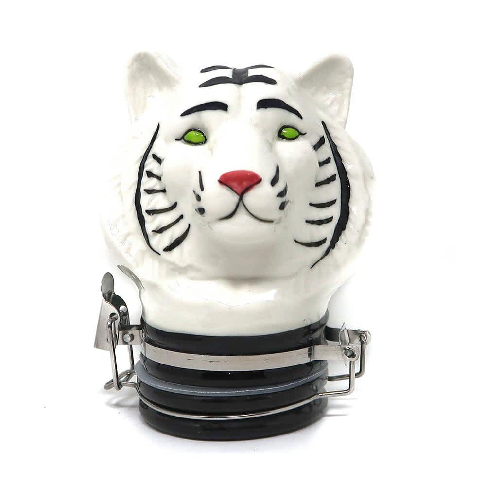 Contained Art Stash Jar 250ml Porcelain White Tiger Jar | 250ml