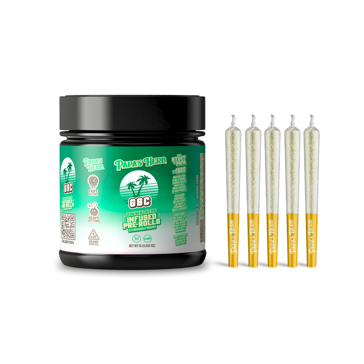 Papa's Herb INFUSED 5 PACK GSC HYBRID