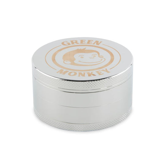 Green Monkey Grinders Silver Capuchin 75mm Grinder