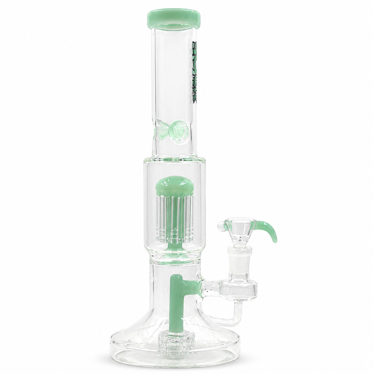 Rock Glass Glacier 14”Triple Filtration Ice Catcher Bong
