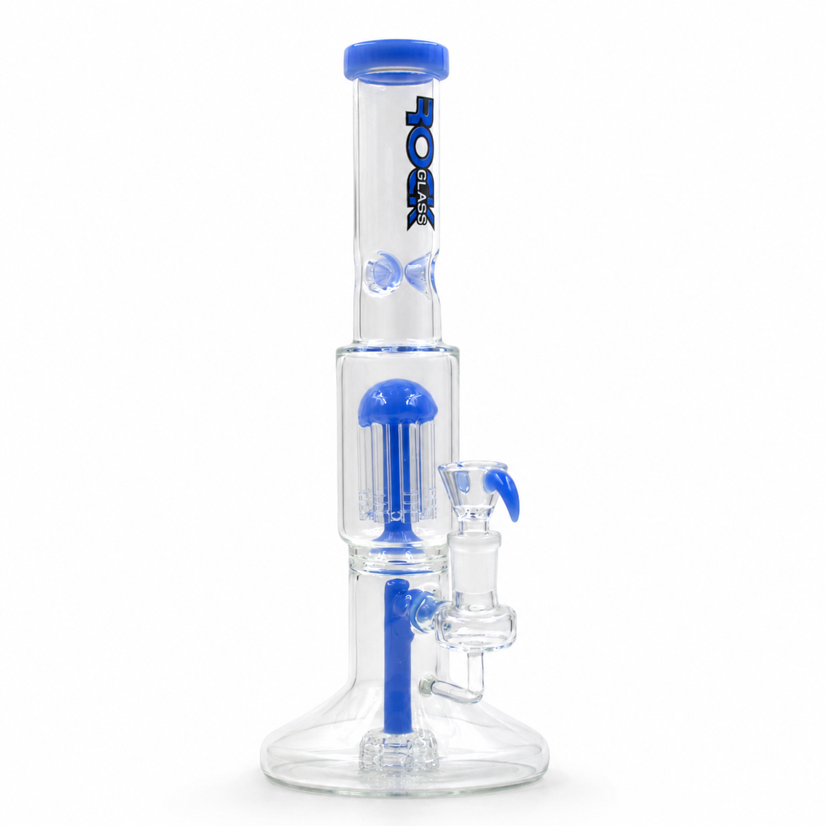 Rock Glass Glacier 14”Triple Filtration Ice Catcher Bong