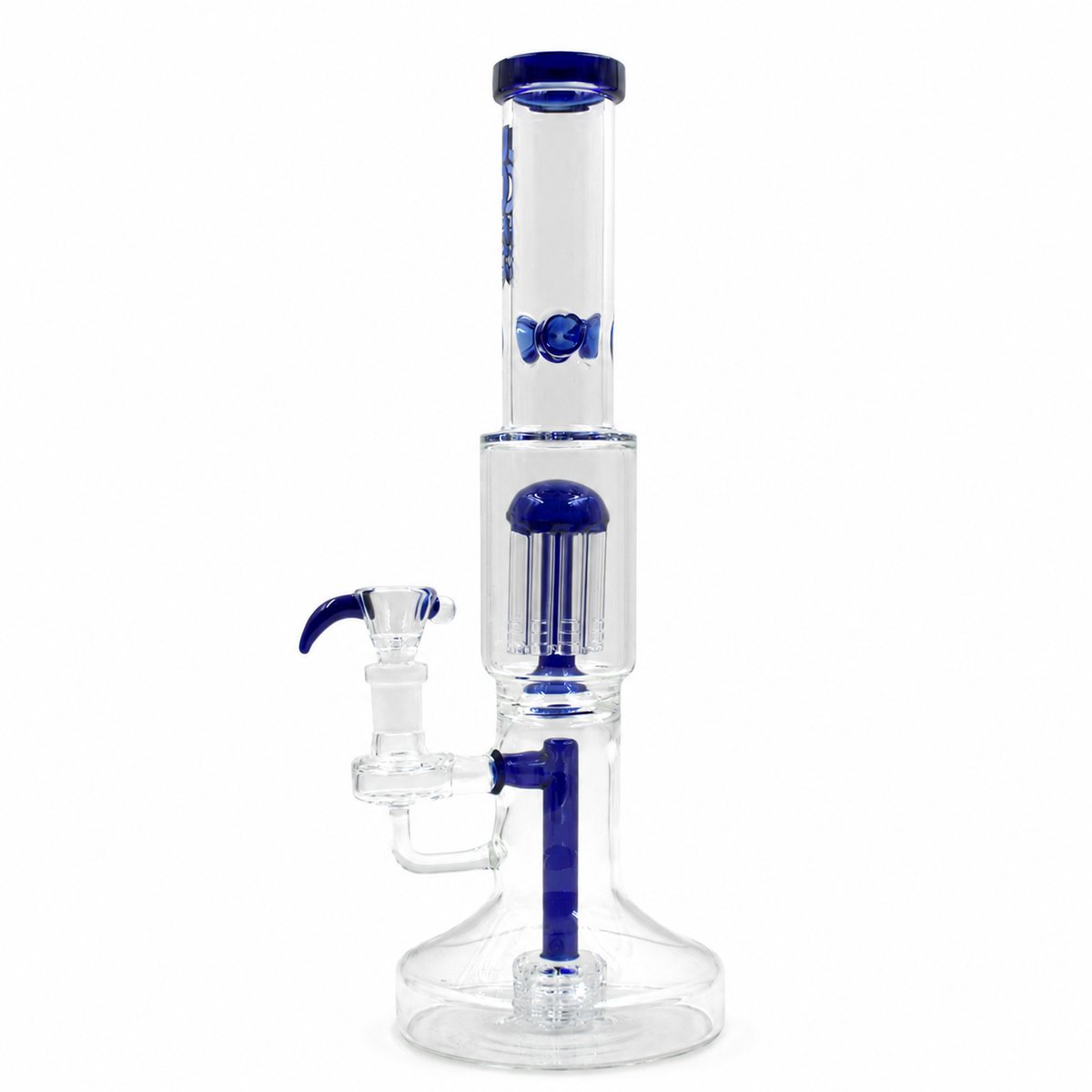 Rock Glass Glacier 14”Triple Filtration Ice Catcher Bong