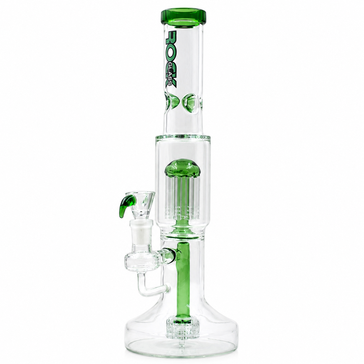Rock Glass Glacier 14”Triple Filtration Ice Catcher Bong