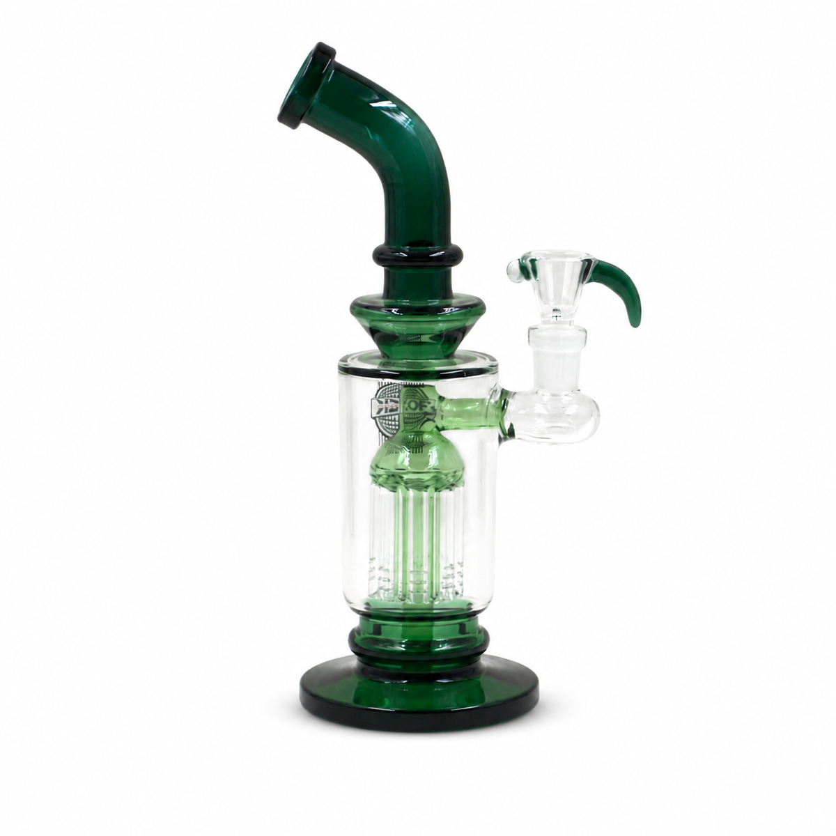 Rock Glass Cascade 10â€ Tree Perc Glass Bong