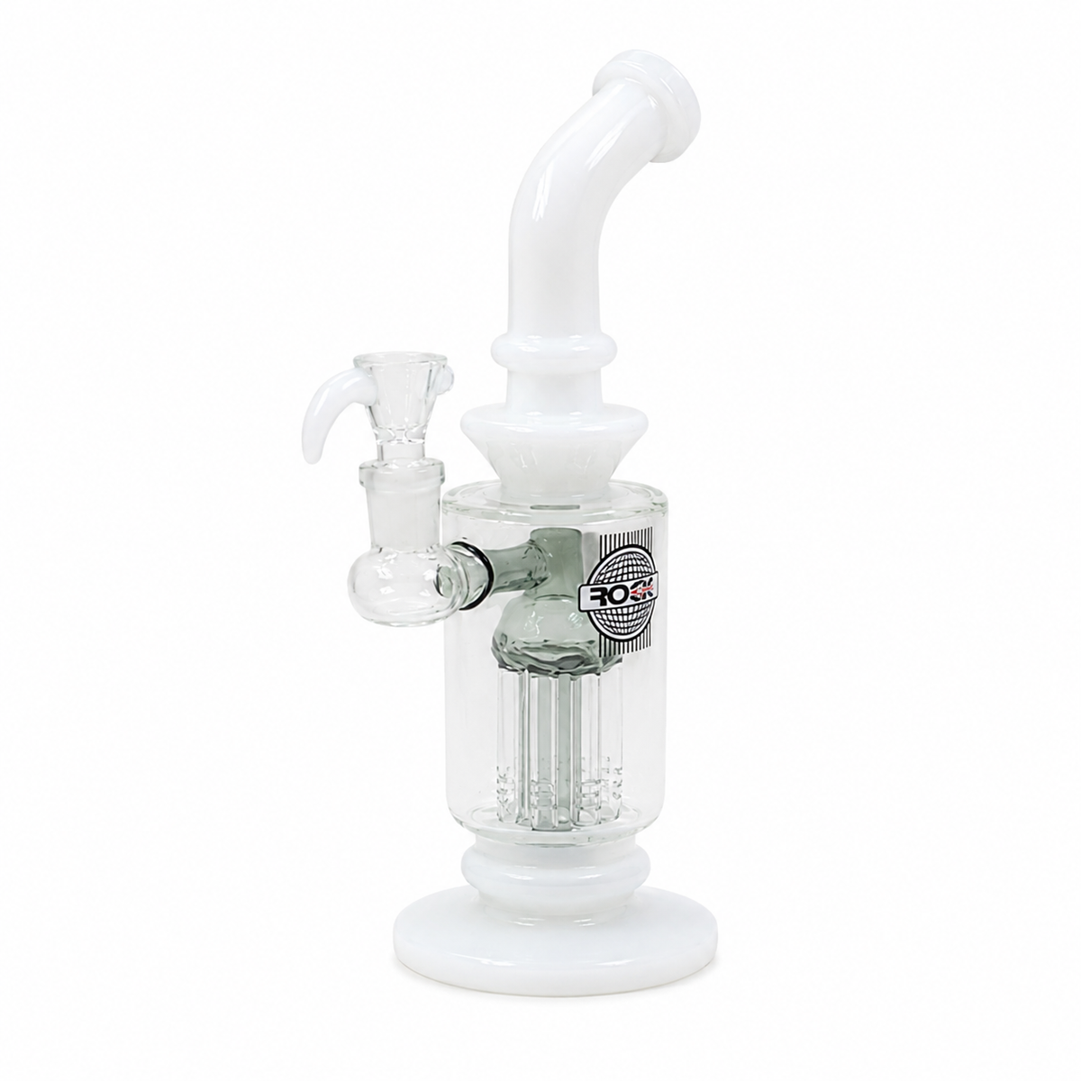 Rock Glass Cascade 10â€ Tree Perc Glass Bong