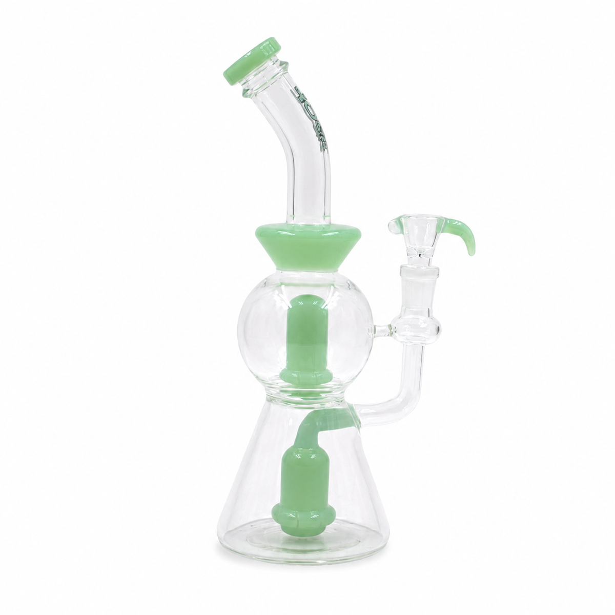 Rock Glass Fusion 12â€ Dome Chamber Showerhead Bong
