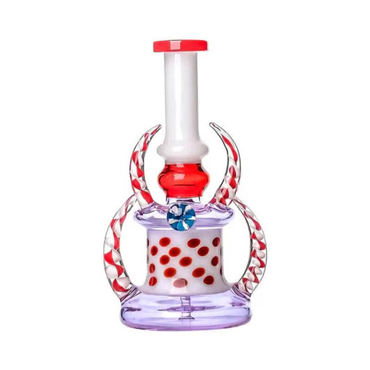 Calibear DAB RIG HORNS GLASS WATER PIPE GLASS DABRIG