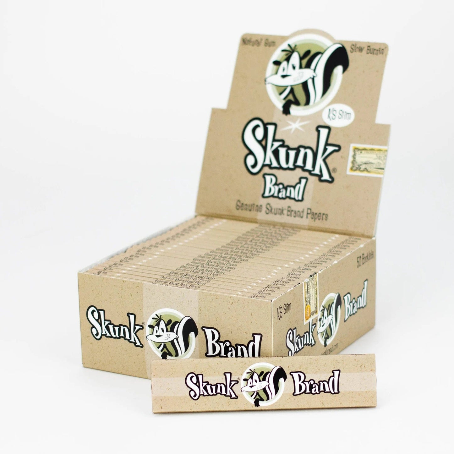Skunk Brand Papers Rolling Papers Box of 50 Skunk Brand King Size Slim Rolling Papers