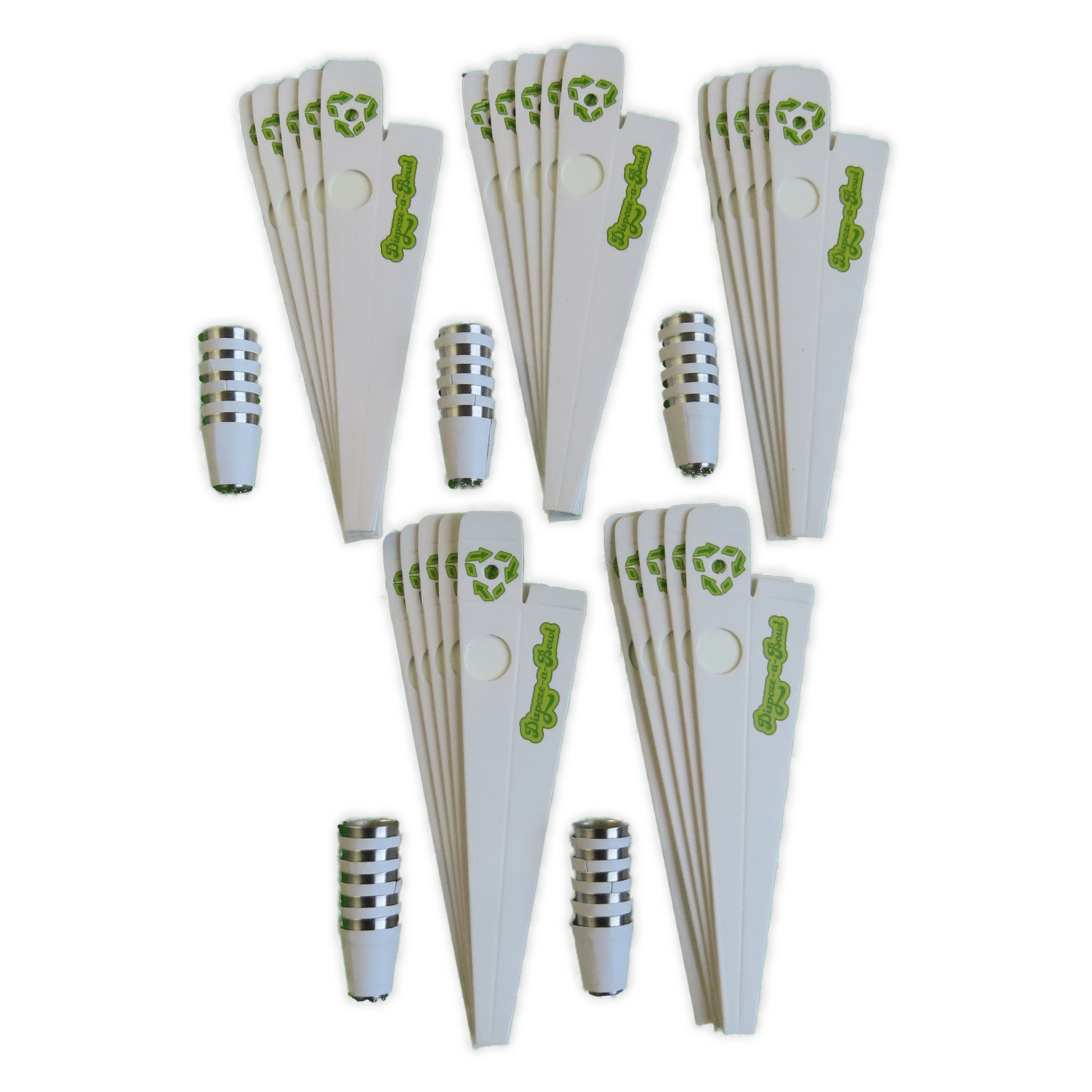 The Dispoze-a-Bowl® 25 Pack: Fresh, Clean, & Convenient Smoking Pipes with Stainless Steel Bowl