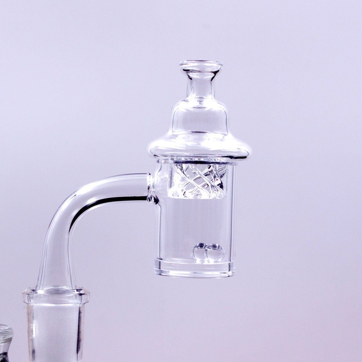 The Stash Shack Quartz Banger Quartz Banger Set with Spinning Carb Cap and Terp Pearls