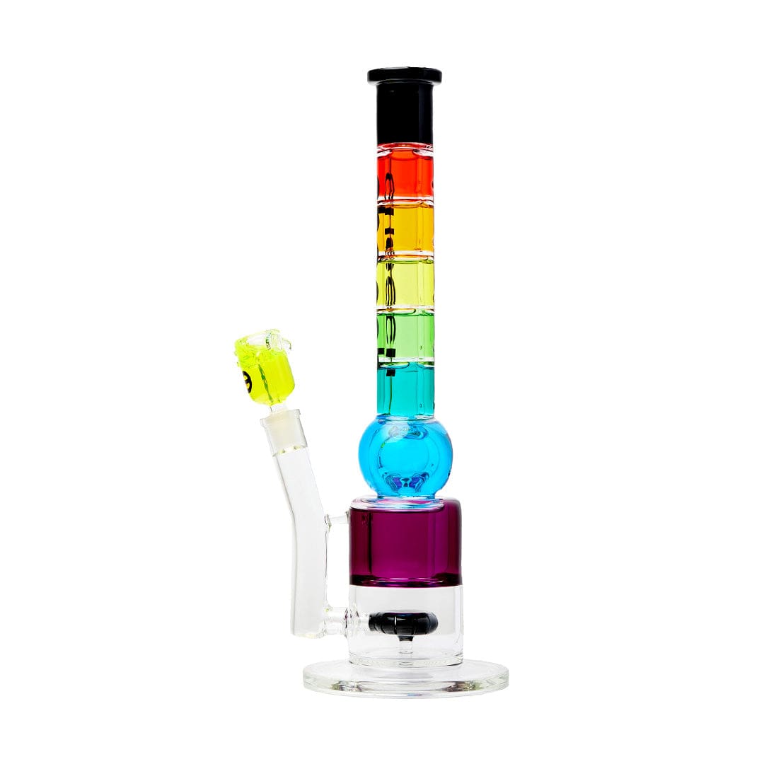 Cheech Glass Bong Straight Cheech Glass 18" Rainbow Glycerin Water Pipe