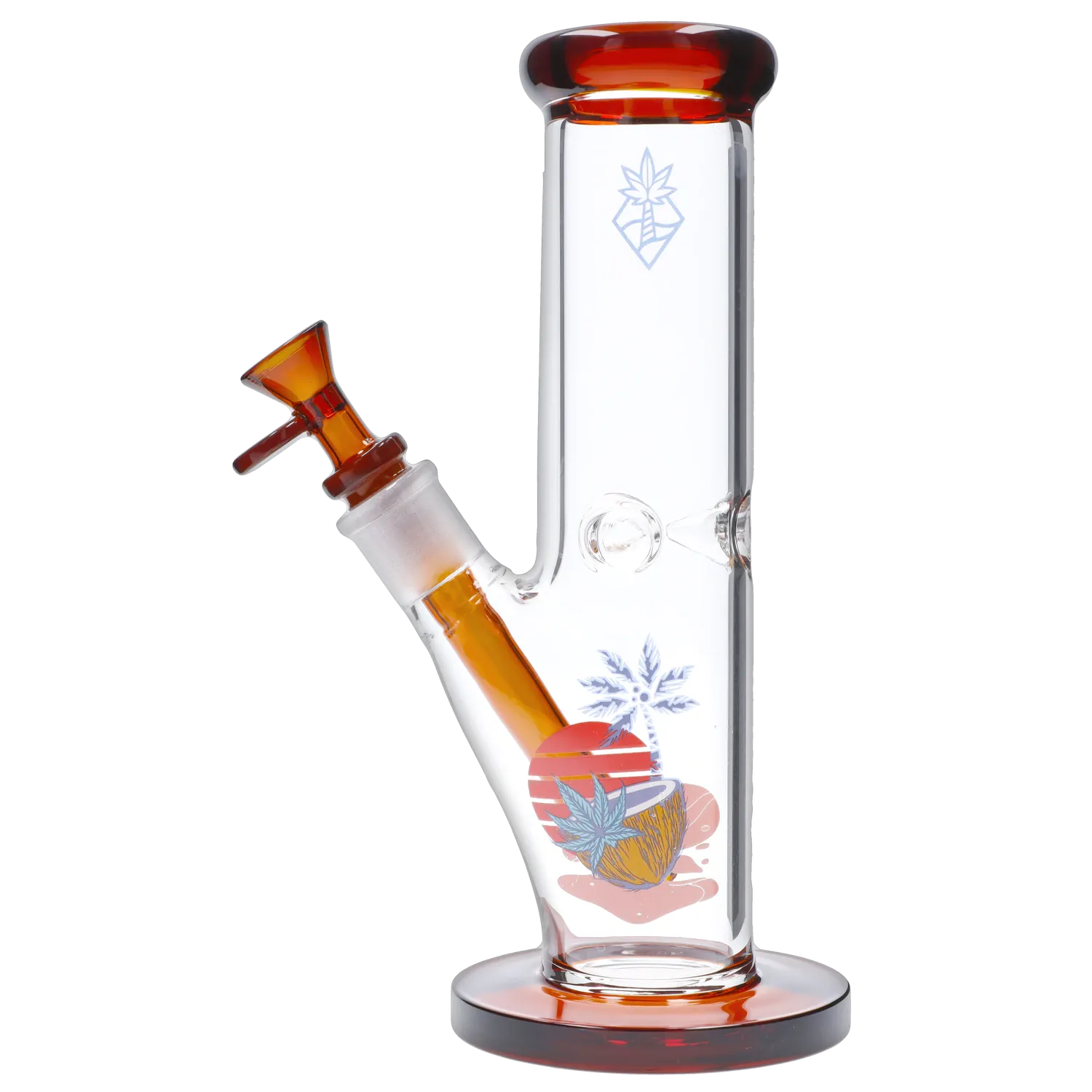 Cabana Cannabis Co. Coconut Water Pipe Amber - 10 in.