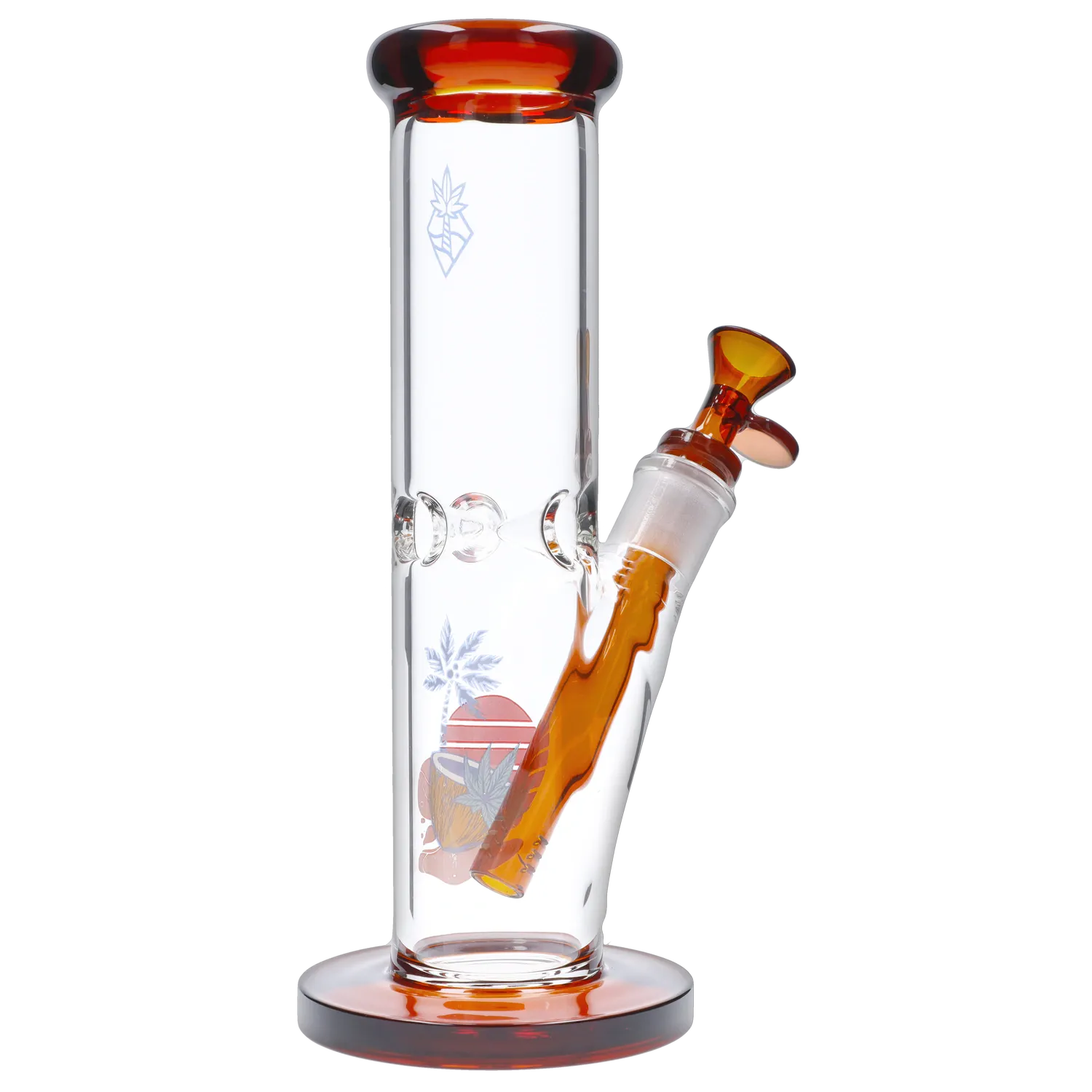 Cabana Cannabis Co. Coconut Water Pipe Amber - 10 in.
