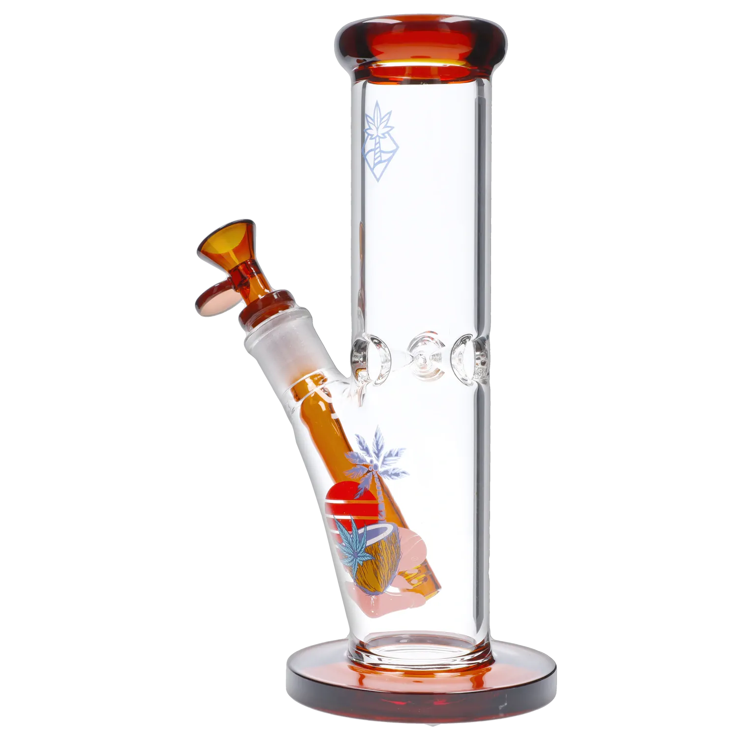 Cabana Cannabis Co. Coconut Water Pipe Amber - 10 in.