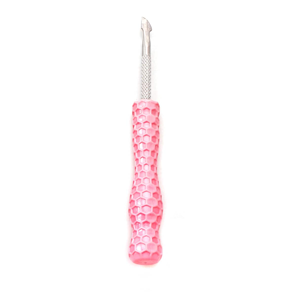 The Stash Shack Dab Tool Pink Resin Honeycomb Handle Dab Tool