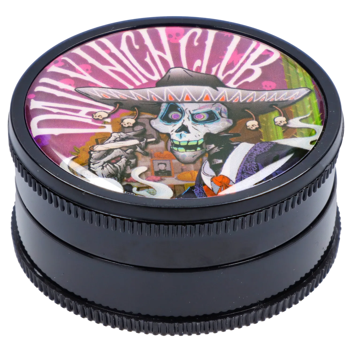 Herb Saver 2 Piece Grinder with Skull Design
