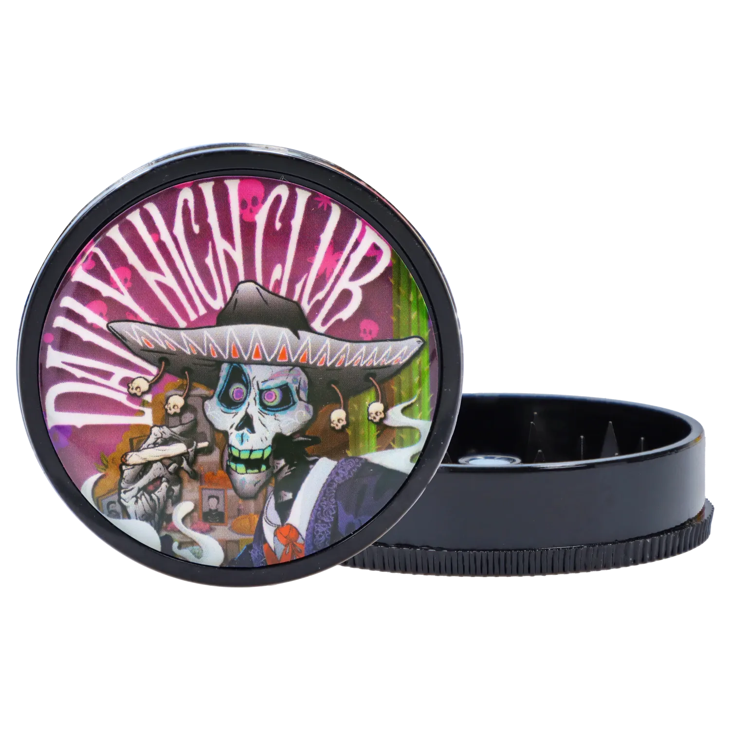Herb Saver 2 Piece Grinder with Skull Design