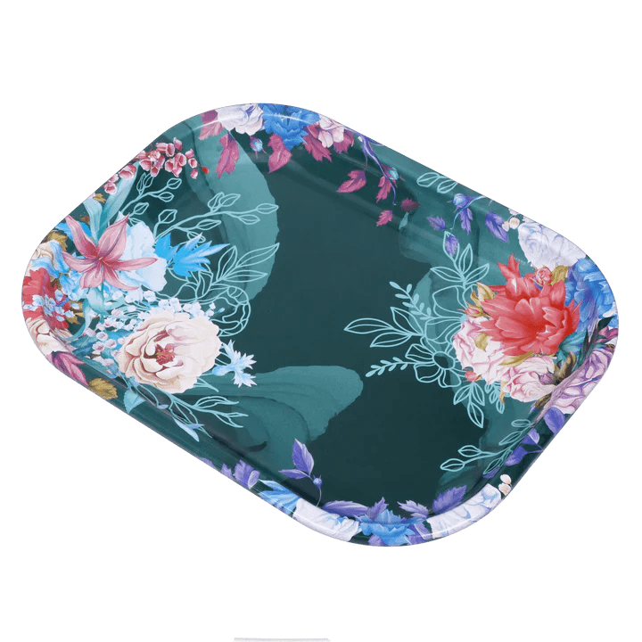 Famous Design Rolling Tray Small Floral Lush Rolling Tray