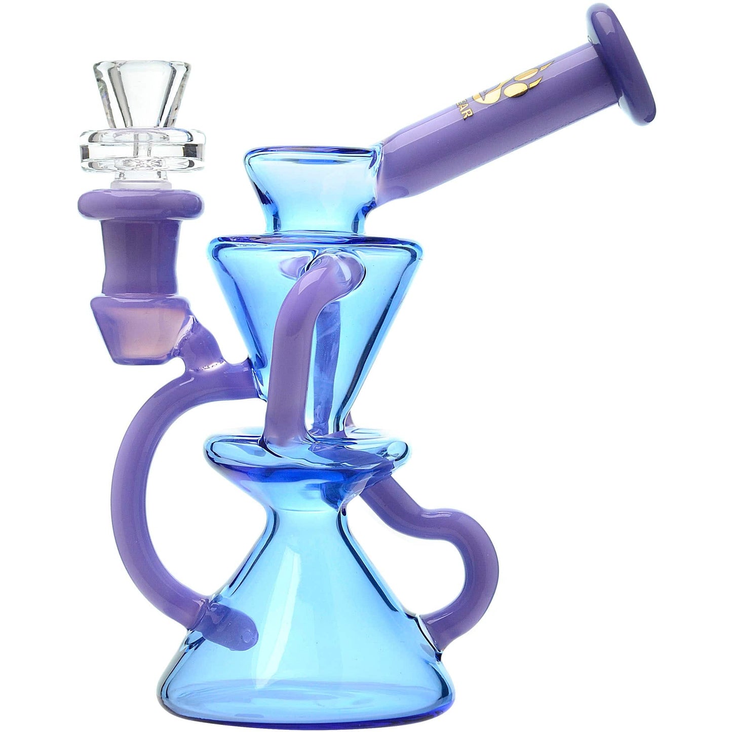 Calibear Dab Rig MPPL+BLD Opal Accented Recycler Dab Rig