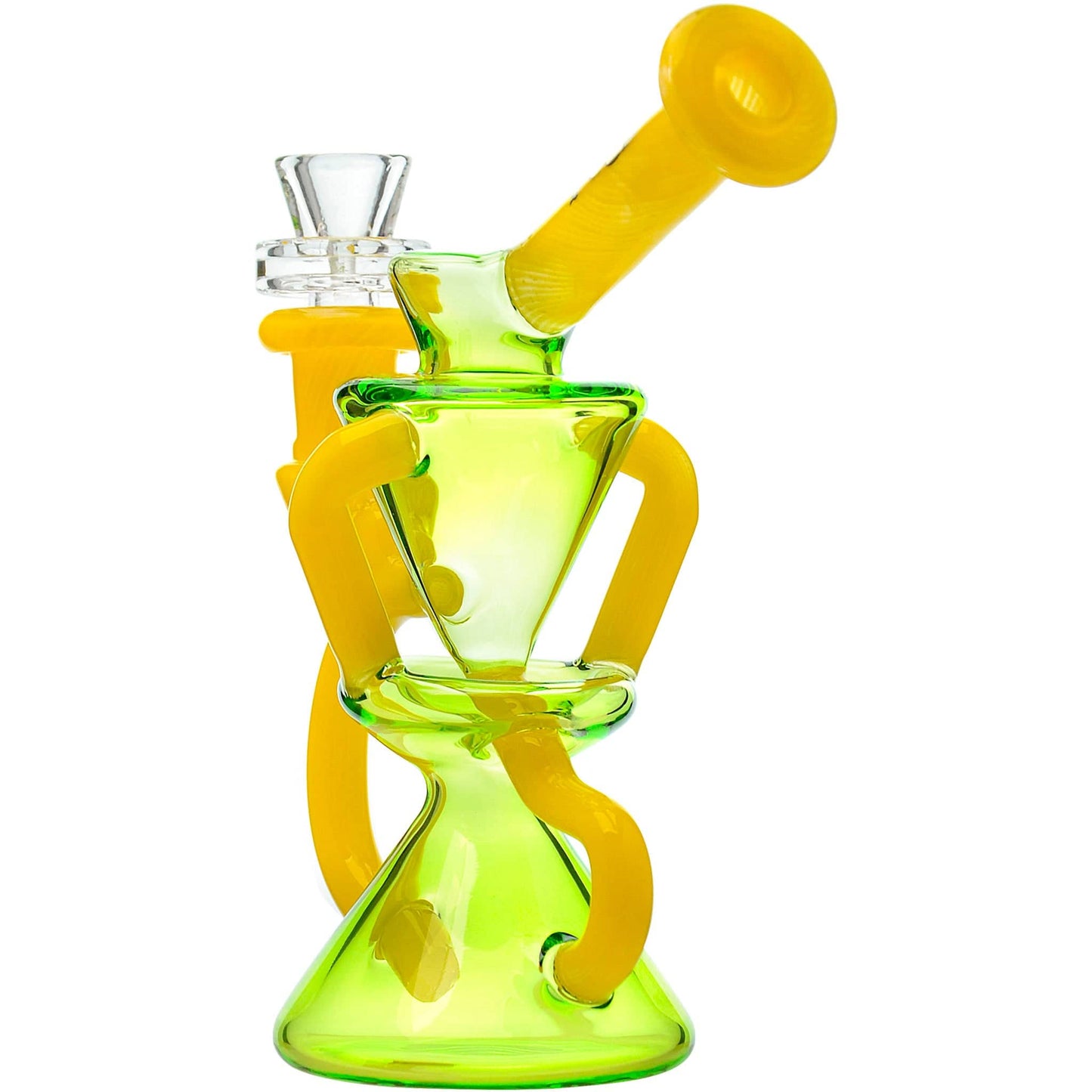 Calibear Dab Rig Opal Accented Recycler Dab Rig