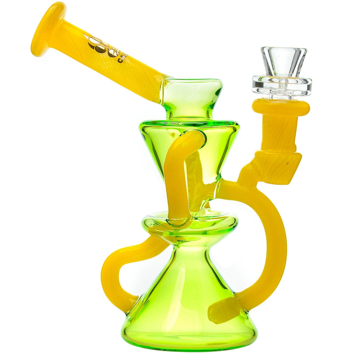 Calibear Dab Rig Opal Accented Recycler Dab Rig