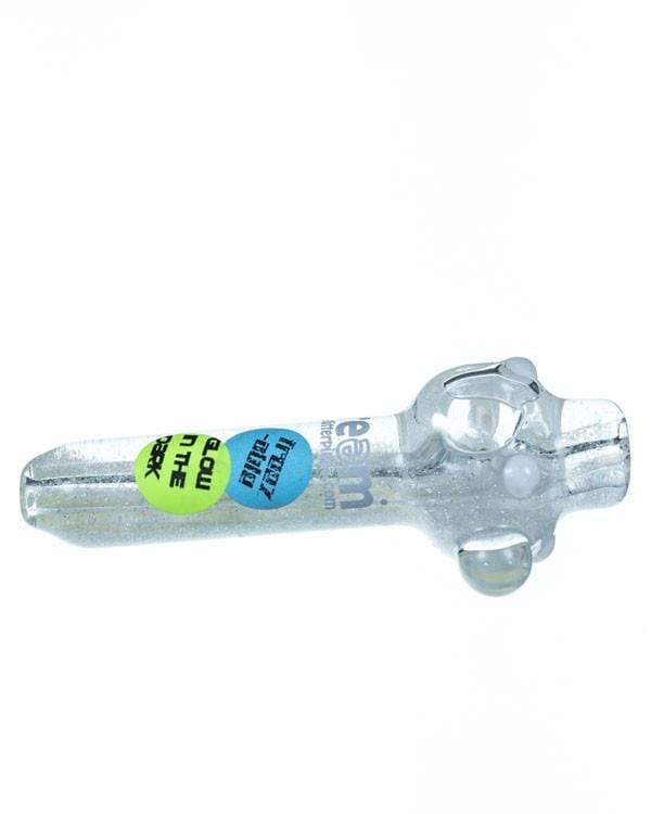 Dream Pipes Hand Pipe Glow in the Dark Large Liquid Freezable Glitter Hand Pipe