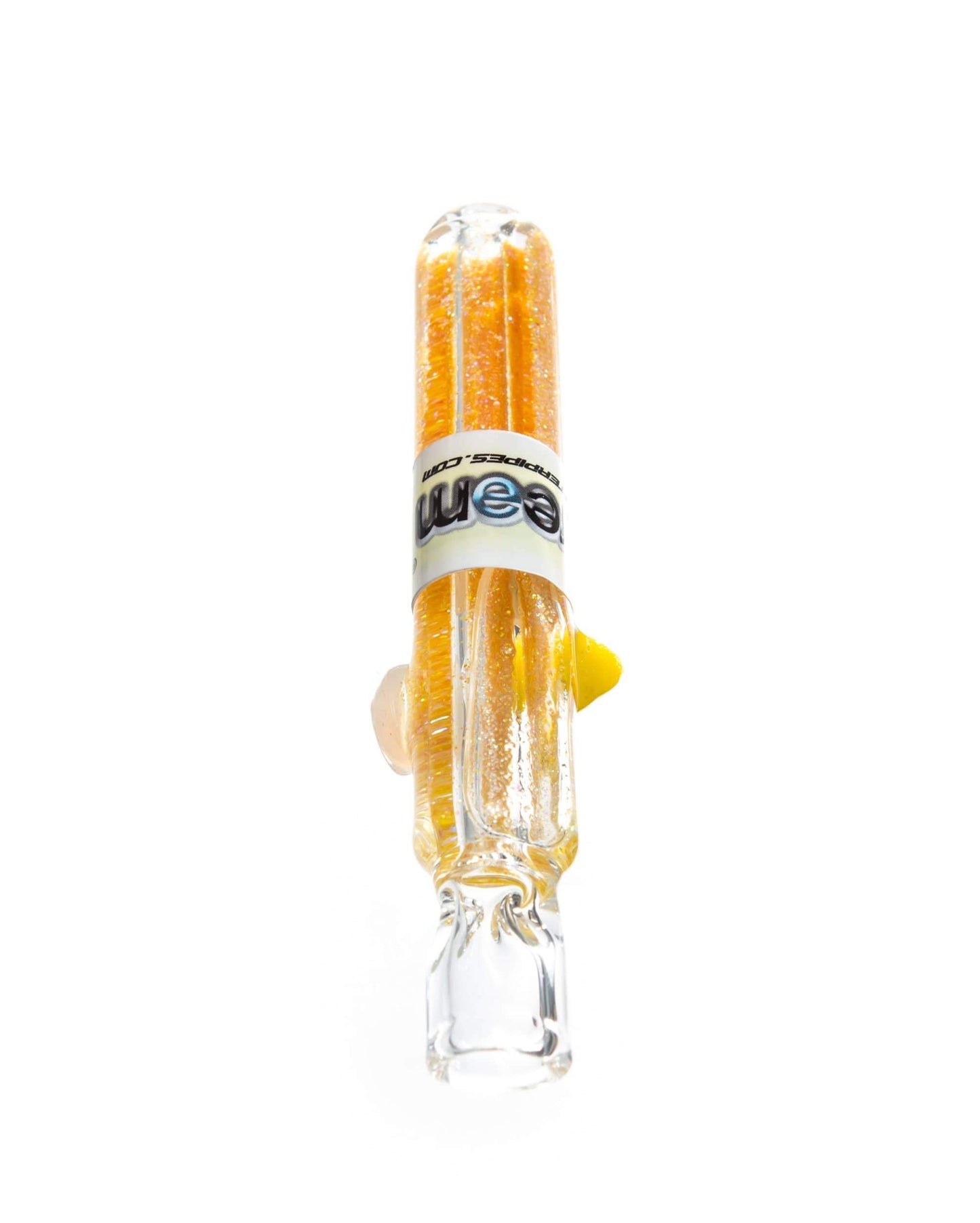 Dream Pipes Hand Pipe Gold Liquid Freezable Glitter Chillum