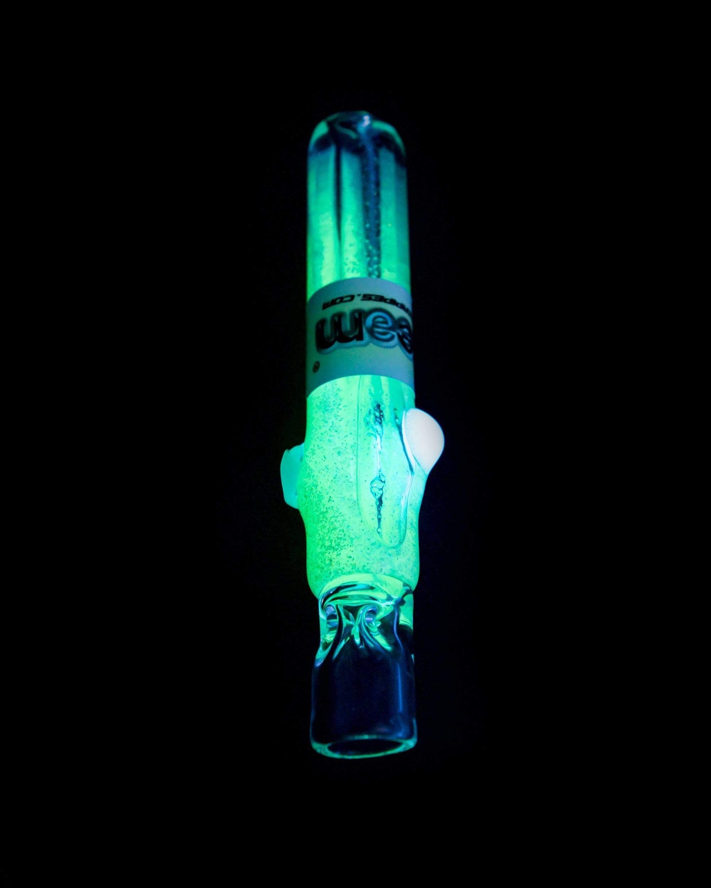 Dream Pipes Hand Pipe Glow in the Dark Liquid Freezable Glitter Chillum