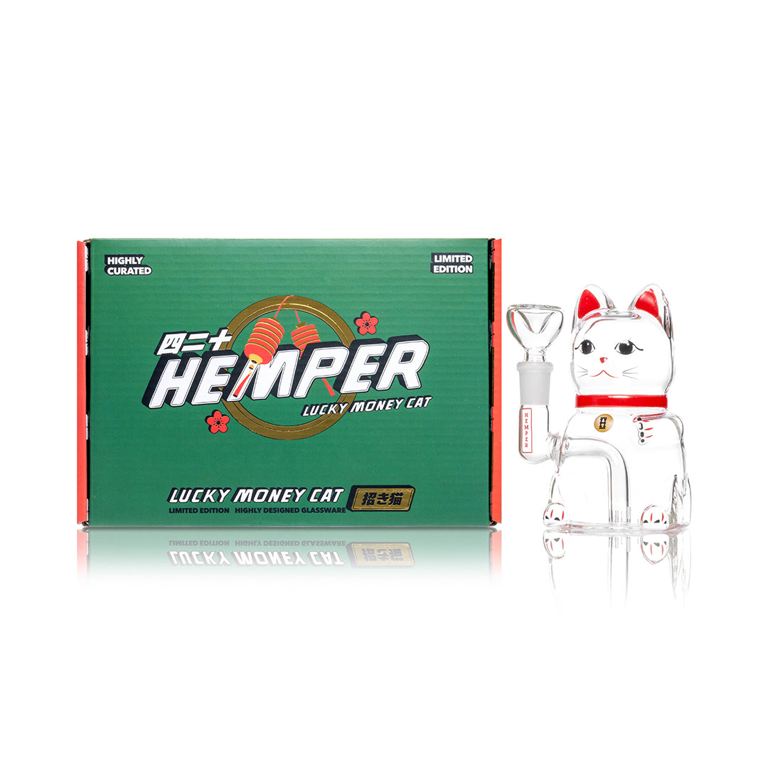 Hemper Lucky Cat Glass Bong