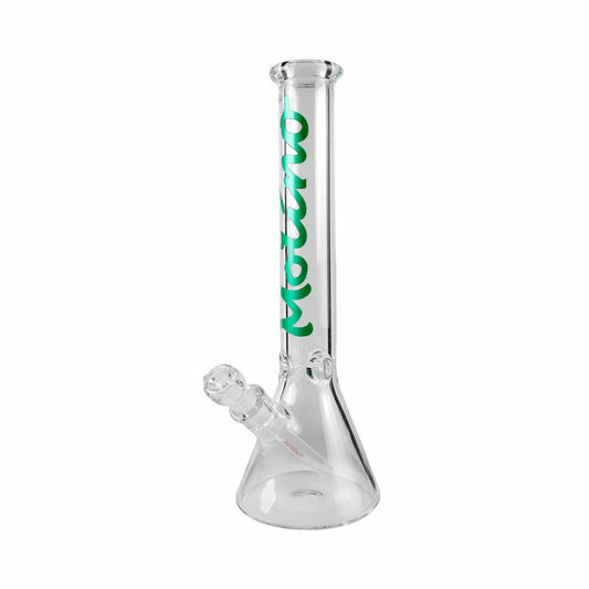Molino Glass Bong Green Logo 7mm Classic Glass Beaker Bong