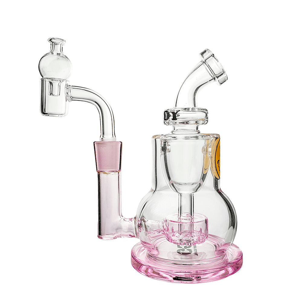 Goody Glass Dab Rig Pink The Chief Mini Rig  4-Piece Kit