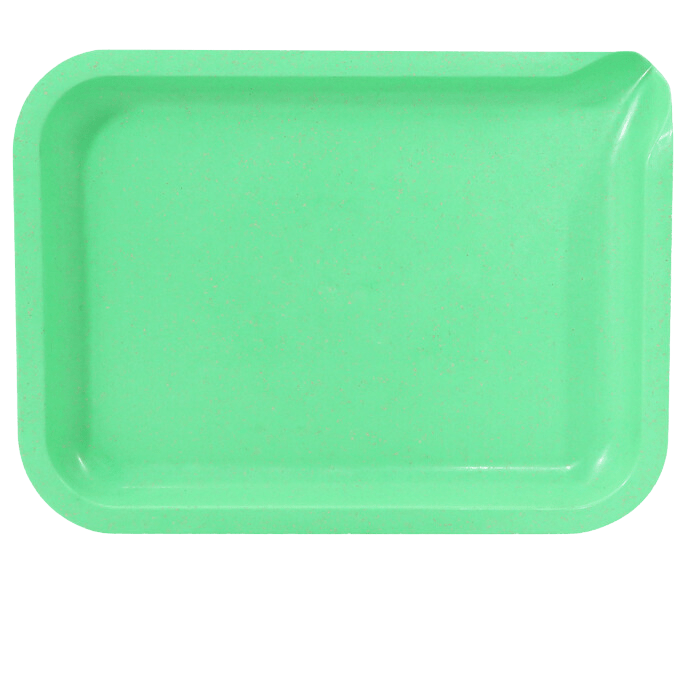 Cloud 8 Smoke Accessory Rolling Tray Green Biodegradable Pouring Funnel Rolling Tray