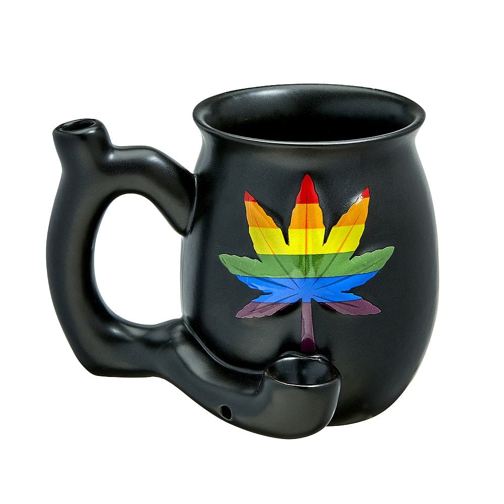 FashionCraft Bundle Set Rainbow Leaf Pipe Mug & Stash Jar Bundle