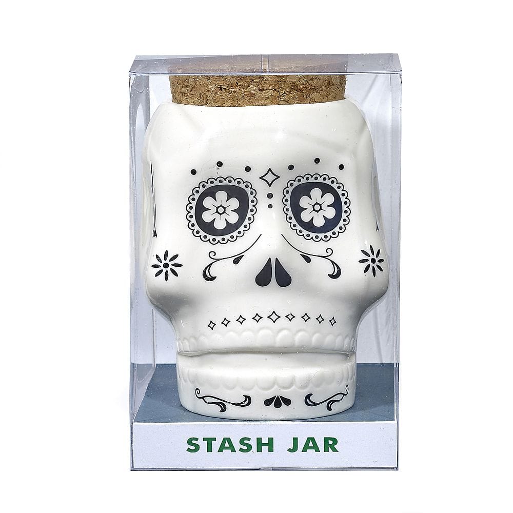 Roast & Toast Stash Jar Sugar Skull Stash Jar