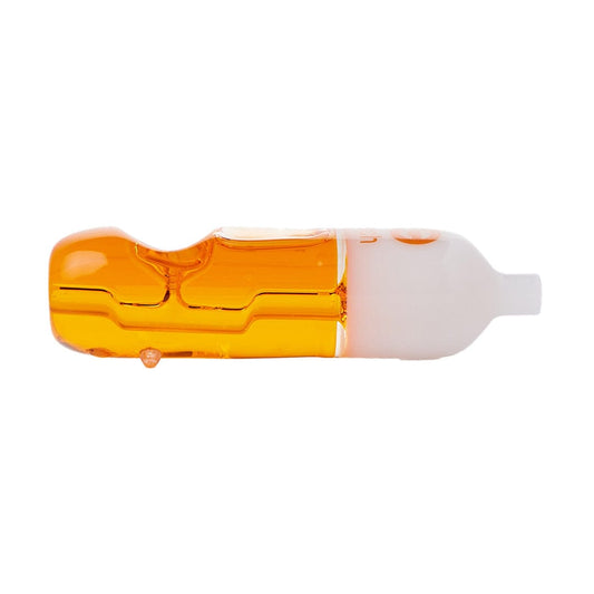 Cheech Glass Hand Pipe Orange 4.5" Glycerin Pipe