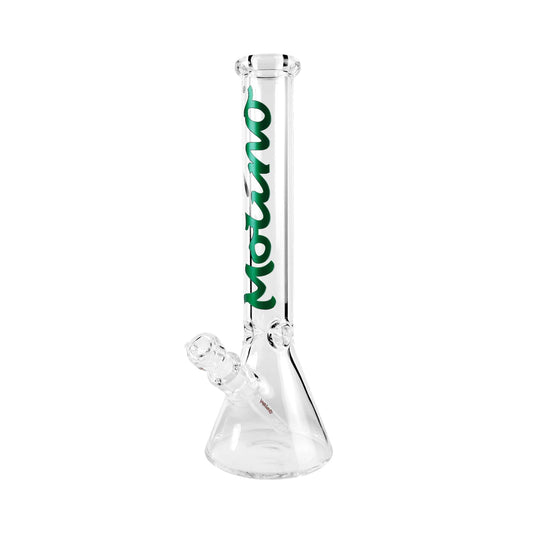 Molino Glass Green Logo 9 mm Thick Glass Beaker Bong