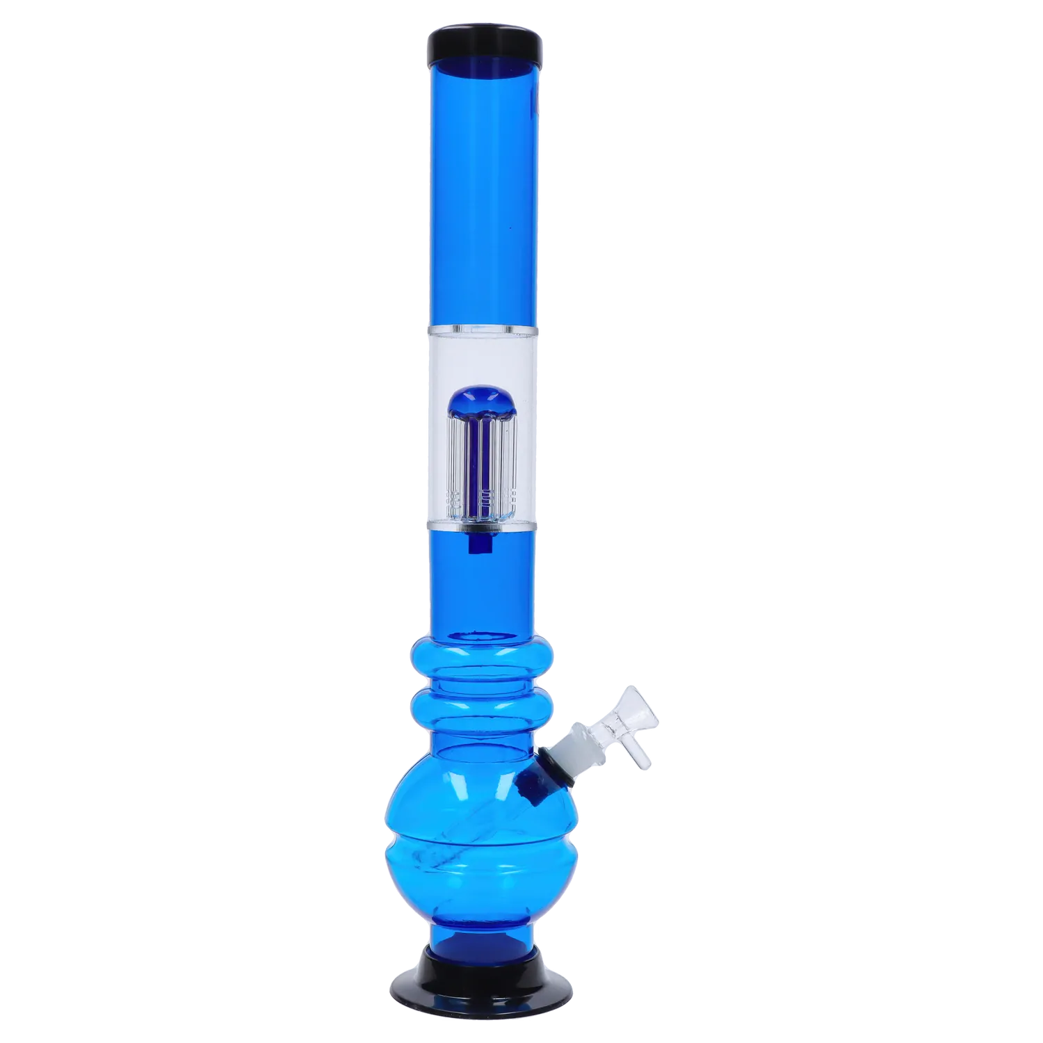 JM Plastics Bubble Base with Glass Perc Acrylic Water Pipe