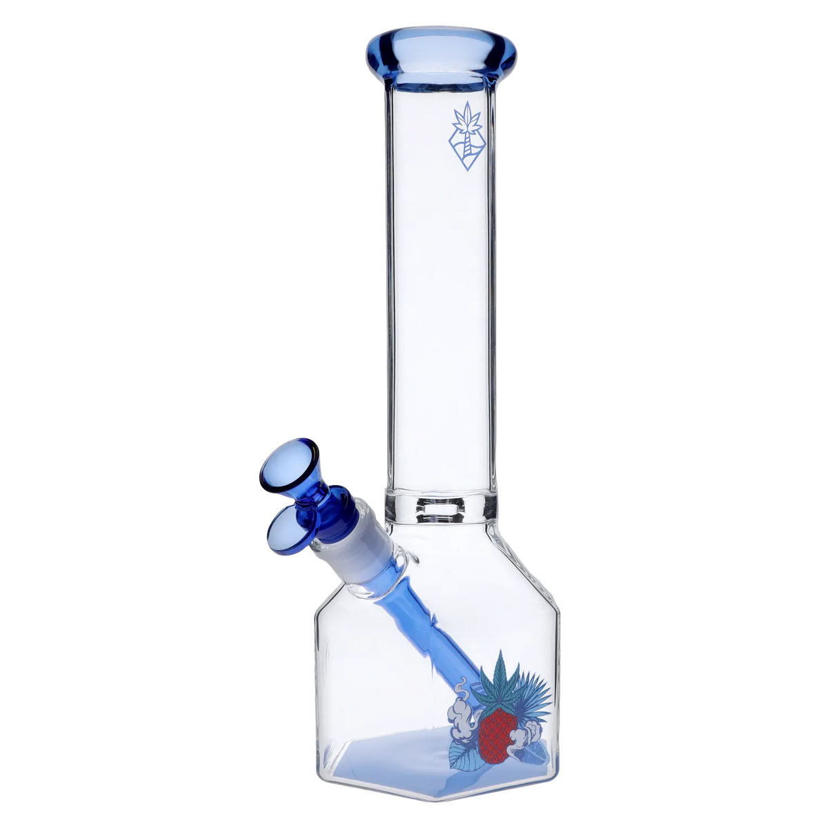 Cabana Cannabis Co. Pineapple Bong Light Blue - 12 in.